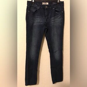 VGS “Denim for All Time” Skinny Jeans | Dark Wash | Studded Pockets | Size 10